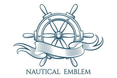 Engraving Nautical Emblem