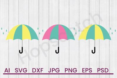 Umbrella Border - SVG File, DXF File