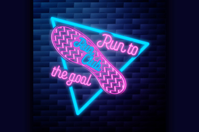 Vintage run club emblem