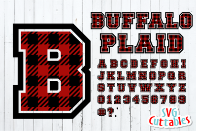 Buffalo Plaid Alphabet | Sporty Cut File