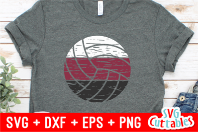 Distressed Volleyball | Cut File