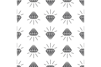 Abstract grey seamless pattern with diamonds