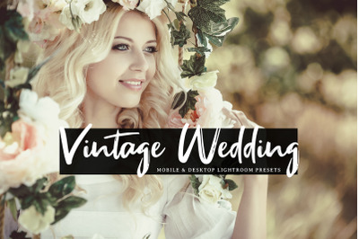 Vintage Wedding Mobile &amp; Desktop Lightroom Presets