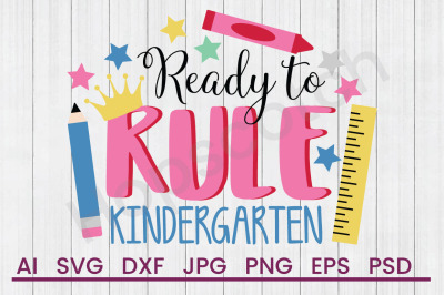 Ruling Kindergarten - SVG File, DXF File