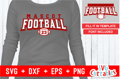 Football Template 0035 | Cut File