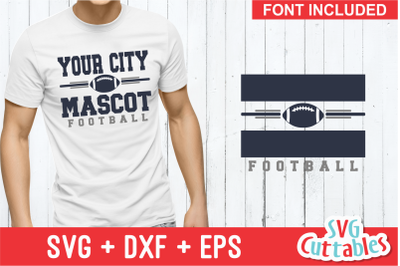 Football Template 0016 | Cut File