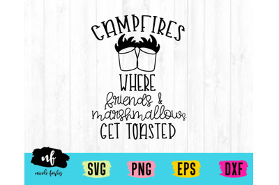 Campfires &amp; Marshmallows SVG Craft File