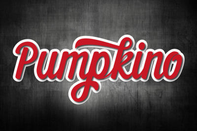 Pumpkino Font