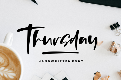 Thursday Vibes - Handwritten Font