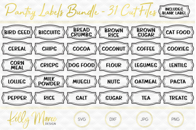 Download Pantry Labels Svg Bundle Free