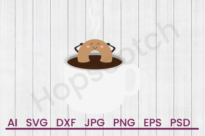 Dunking Donut - SVG File, DXF File