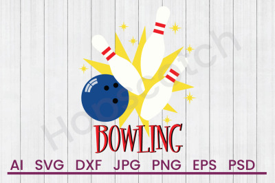 Bowling  - SVG File, DXF File