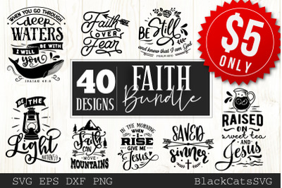Faith SVG bundle 40 designs Christian SVG bundle