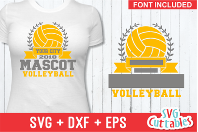 Volleyball Template 005 | Cut File