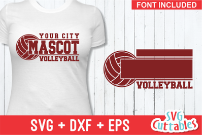 Volleyball Template 006 | Cut File