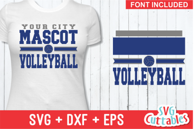 Volleyball Template 009 | Cut File