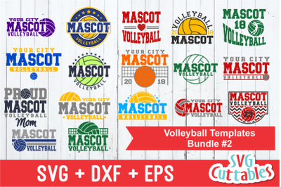 Volleyball Template Bundle 2 | Cut File