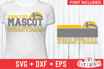 Volleyball Template 0035 | Cut File