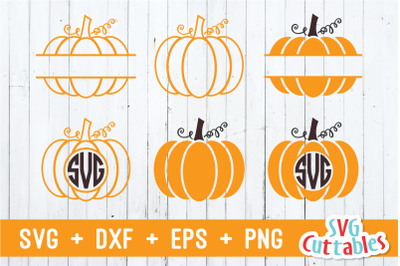 Pumpkin Monogram Frames | Fall Cut File