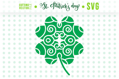 St. Patrick&#039;s Day SVG - Ornamental Clover