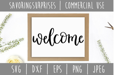 Welcome SVG, DXF, EPS, PNG, JPEG