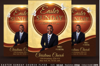 Easter Sunday Church Flyer