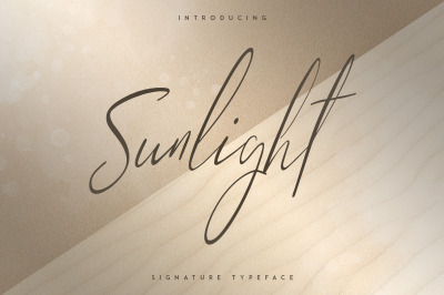 Sunlight - Signature typeface