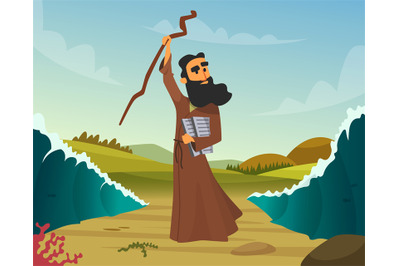 Vector historical illustration of biblical story