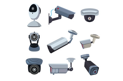 Security cameras. Cctv systems