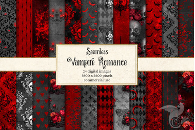 Vampire Romance Digital Paper