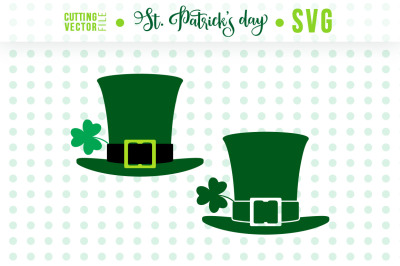 Two Leprechaun Hats SVG - St. Patrick&#039;s Day Vector