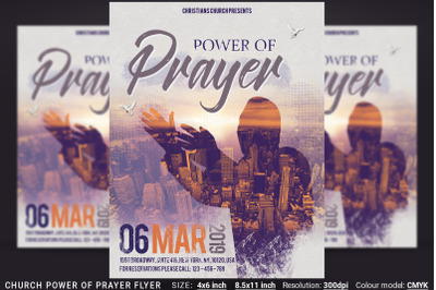 Church Power Of Prayer Flyer Poster