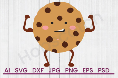 Chocolate Chip Cookie - SVG File, DXF File