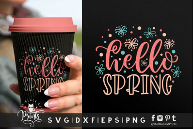 Hello Spring SVG DXF EPS PNG