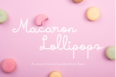 Macaron Lollipops