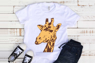 Giraffe Head SVG Mandala wild life africa baby shower Animal 1298S