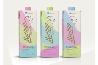 Download 1l Carton Box For Milk Mockup Yellowimages