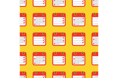 Colorful geometric seamless pattern - calendar seamless texture