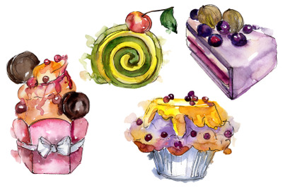 Dessert dream Watercolor png