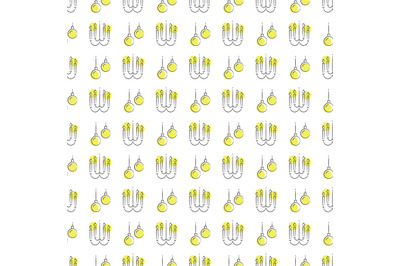 Lighting seamless pattern - seamless texture with lamps