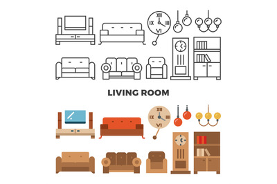 Living room furniture and accessories collection