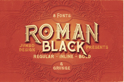 Roman Black - 8 Display Fonts