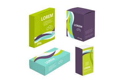 Design template of package. Identity of food packages