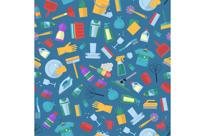 Vector cleaning flat icons illustration