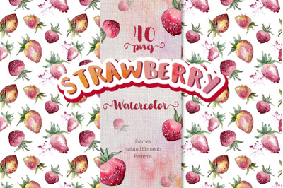 Strawberry Watercolor png