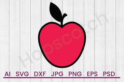 Apple Fruit - SVG File, DXF File