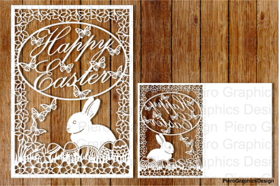 Happy Easter SVG files for Silhouette Cameo and Cricut.