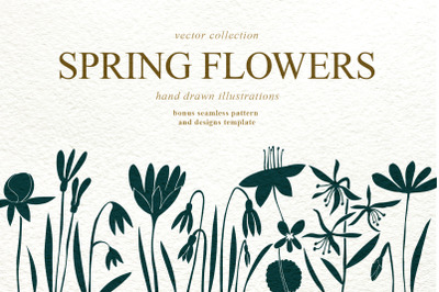 Spring Flowers Vector Collection