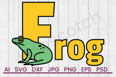 Frog - SVG File, DXF File