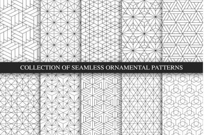 Vector seamless geometric patterns